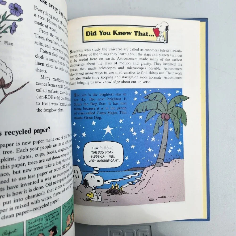 Charlie Brown's Cyclopeida Snoopy Encyclopedia Stars Planets Animals Dinosaurs V